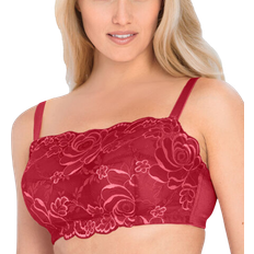 Comfort Choice Lace Wireless Cami Bra - Classic Red
