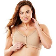 Plus Women's Front-Close Cotton Wireless Posture Bra by Comfort Choice in ( Size DDD) • Price »