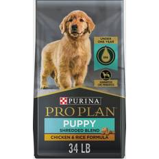 PURINA PRO PLAN Dog Food - Dogs Pets PURINA PRO PLAN Puppy Shredded Blend Chicken & Rice Formula 15.422