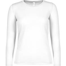 B&C Collection Women's E150 Long Sleeve T-shirt - White