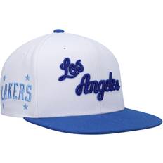 Mitchell & Ness Los Angeles Lakers Hardwood Classics Snapback Hat Men - White/Royal