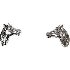 Horsehead Earrings - Silver