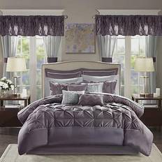 Textiles Madison Park Essentials Joella Bedspread Purple (228.6x228.6cm)