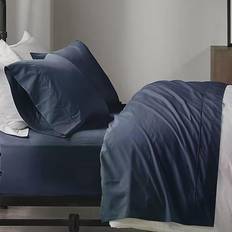 Madison Park Peached Bed Sheet Blue (274.32x)