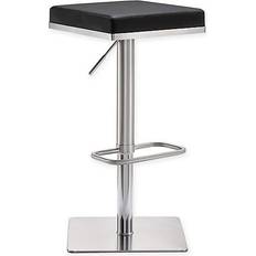 Stainless Steel Chairs TOV Furniture Bari Bar Stool 31.5"
