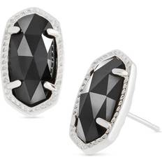 Kendra Scott Ellie Stud Earrings - Silver/Black