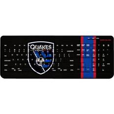 Strategic Printing San Jose Earthquakes Team Striped Wireless Keyboard