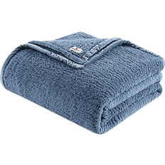 Woolrich Burlington Berber Blankets Blue (228.6x228.6)