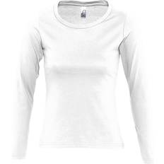 Sols Majestic Long Sleeve T-shirt - White
