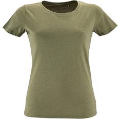 Sol's Regent Fit Short Sleeve T-shirt - Heather Khaki