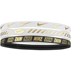 Herren Stirnbänder Nike Metallic hairband 3.0 3-pack