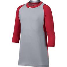 Nike Shirts Children's Clothing Nike Boy's pro cool -sleeve baseball shirt -Red/Grey