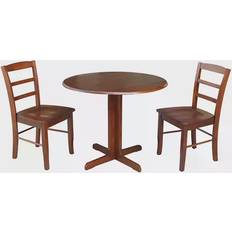 International Concepts Dual Dining Set 36x36" 3