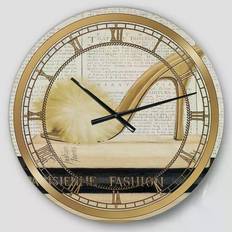 Design Art Posh & Luxe Oversized Metal Wall Clock Wall Clock 23"