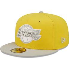 New Era Los Angeles Lakers Color Pack 59FIFTY Fitted Hat Men - Yellow/Gray