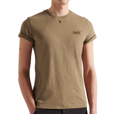 Superdry Vintage Logo Embroidered T-shirt - Brown