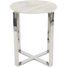 Stainless Steel Tables Zimlay Modern Round Small Table 18"