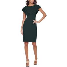 Calvin Klein Capelet Sheath Dress - Malachite