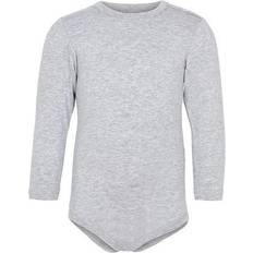 JBS Bamboo L/S Bodysuit - Light Gray Melange (1500-36-5)