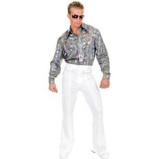 70's Costumes Charades Men's Disco Pants White