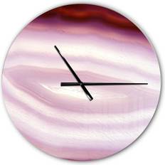 Design Art Agate Geode Geological Crystals Wall Clock Wall Clock 23"