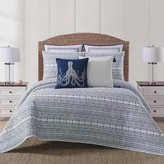 Twin XL Quilts Oceanfront Resort Reef Quilts White, Blue (228.6x172.72)