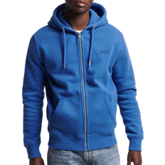 Superdry Vintage Logo Zip Hoodie - Dark Blue