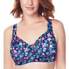 Comfort Choice Unlined Underwire Bra - Evening Blue Floral