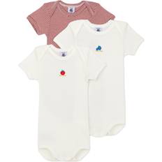 Petit Bateau Short Sleeved Cotton Bodysuit 3-pack - Variante 1 (A04LA00000)