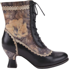Multicolored - Women Lace Boots Spring Step Bewitch - Grey