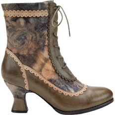 Synthetic Lace Boots Spring Step Bewitch - Green