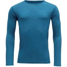 Herre Superundertøy Devold Breeze Merino 150 Shirt Men - Blue Melange