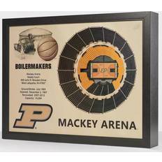NCAA Purdue Boilermakers StadiumViews 3D Framed Art 25.5x19.5"