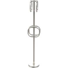 Allied Brass Towel Stand with 4 Integrated Towel Rings (TS-40G-PNI)