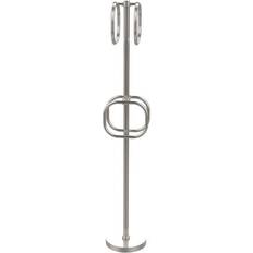 Allied Brass Towel Stand with 4 Integrated Towel Rings (TS-40G-SN)