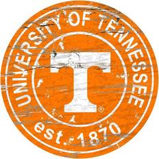 Fan Creations Tennessee Volunteers Distressed Round Sign Board