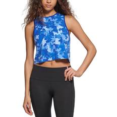Tommy Hilfiger Camo Cropped Muscle Tank Top Women - Lapis Multi