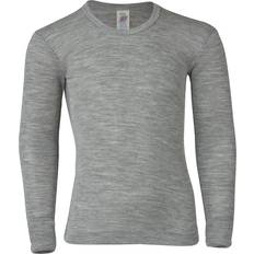 Seide Basisschicht ENGEL Natur Long Sleeved Shirt - Light Grey Melange (707810-091)