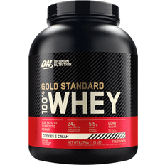 Molkeproteine Eiweißpulver Optimum Nutrition Gold Standard 100% Whey Protein Powder Cookies & Cream 2.27kg