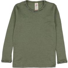 Seide Basisschicht ENGEL Natur Long Sleeved Shirt - Olive (707810-43E)