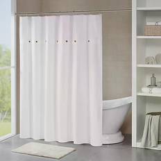 White Shower Curtains Madison Park Finley (65837986)