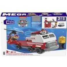 Paw Patrol Building Games Mega Bloks ​MEGA PAW Patrol Marshall's Ultimate Fire Truck building set with Marshall and Skye figures, and 33 jr bricks and pieces, toy gift set for ages 3 and up