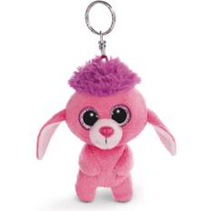 Stofftiere reduziert NICI Glubschis Schlüsselanhänger Pudel Mookie 9cm 45549 Keyring Poodle, Pink/Purple