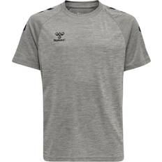Grå Overdeler Hummel Kid's Core XK Poly SS T-shirt - Grey Melange (212644-2006)