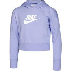 Treningsklær Hettegensere Nike Girl's Sportswear Cropped Hoodie - Purple