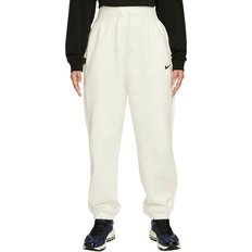 Nike WMNS Phoenix Fleece High-Rise Curve Pants Black - BLACK/SAIL
