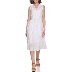 Tommy Hilfiger Ella Gauze Midi Dress - Bright White