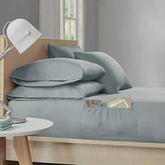Bed Linen Intelligent Design Microfiber Bed Sheet Gray (259.08x228.6)