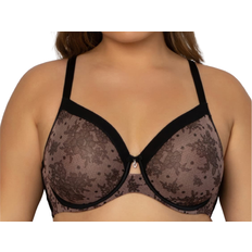 Sheer Mesh Full Coverage Unlined Underwire Bra - Chantilly – Curvy Couture