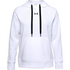 Under Armour Women's Rival Fleece HB Hoodie - White/Black/Black